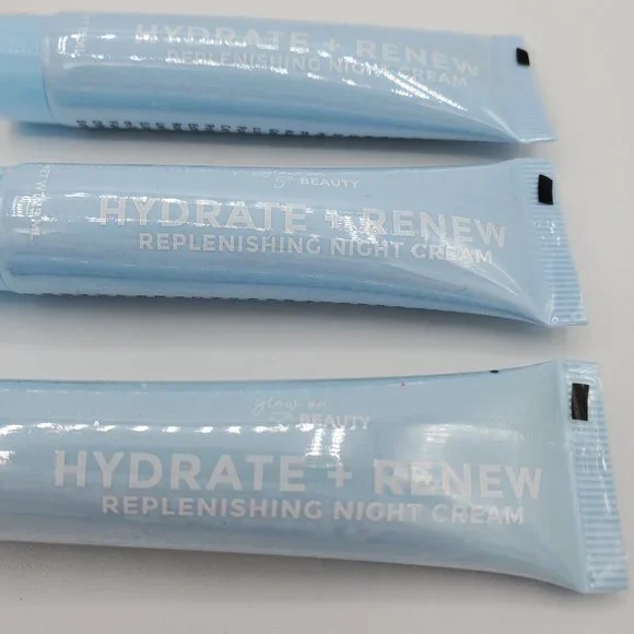 🌴5/$50 3x Glow on 5th HYDRATE + RENEW Replenishing Night Cream 15 mL each NEW - Picture 3 of 6